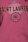 Saint Laurent Saint Laurent cross-pendant silver-tone necklace