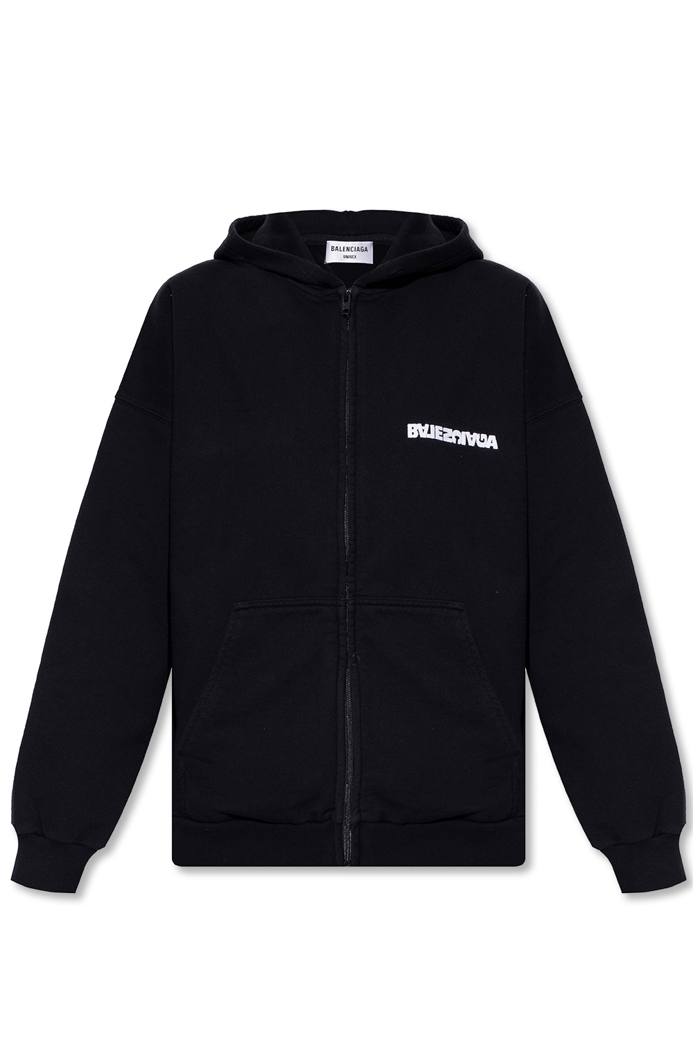 Balenciaga Logo-embroidered Marinbl hoodie