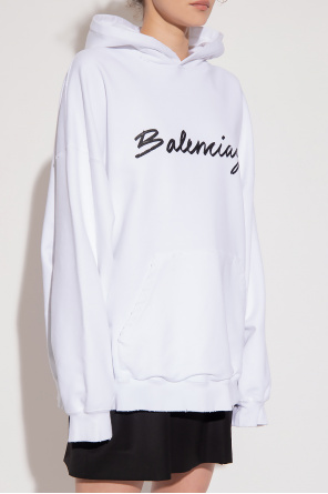 Balenciaga Patterned crew-neck hoodie