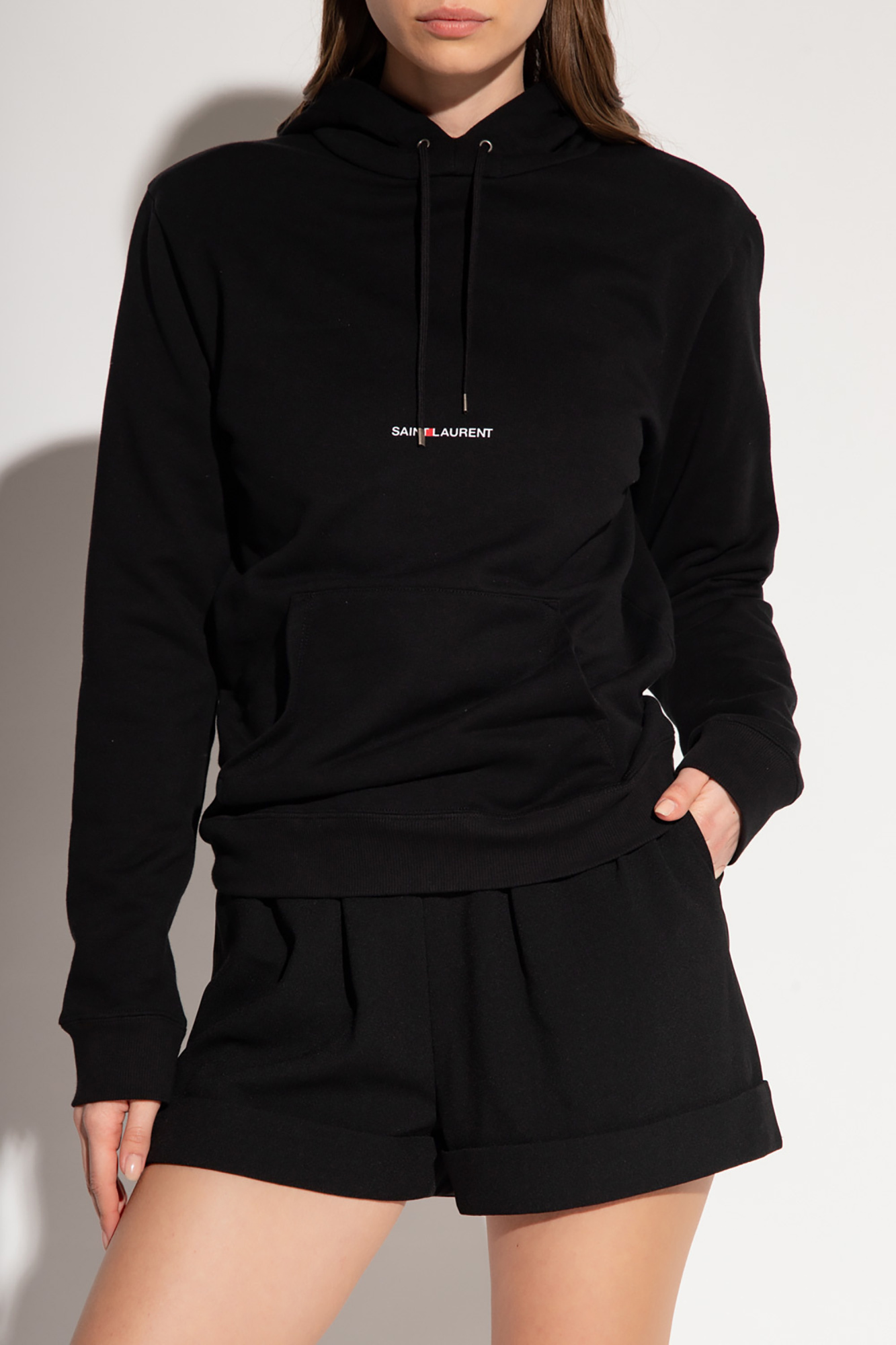 Saint Laurent Hoodie with logo print