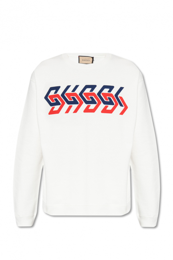 White Sweatshirt with logo Gucci - Vitkac GB