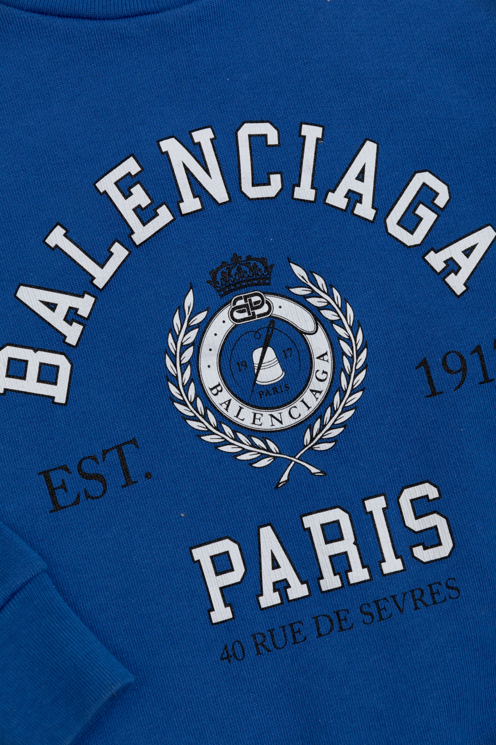 Balenciaga Kids Reclaimed Vintage Czarny T-shirt z efektem sprania i haftowanym logo