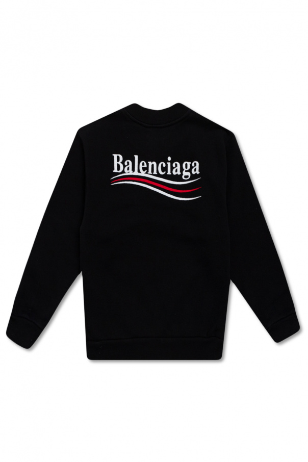 Balenciaga Kids contrast-panel drawstring jacket