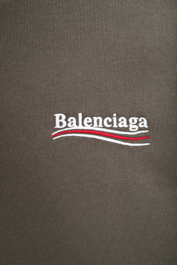Balenciaga Kids Essentials French Terry 3 Streifen Hoodie mit durchgehendem Reißverschluss