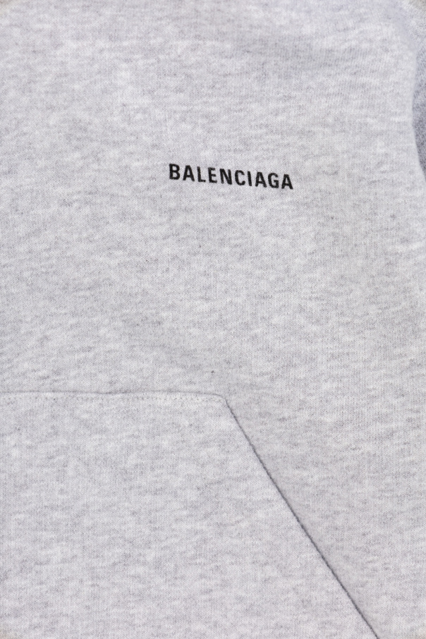 Balenciaga Kids Cotton Plein hoodie