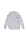 Black cotton teen raw edge sweatshirt from Andorine
