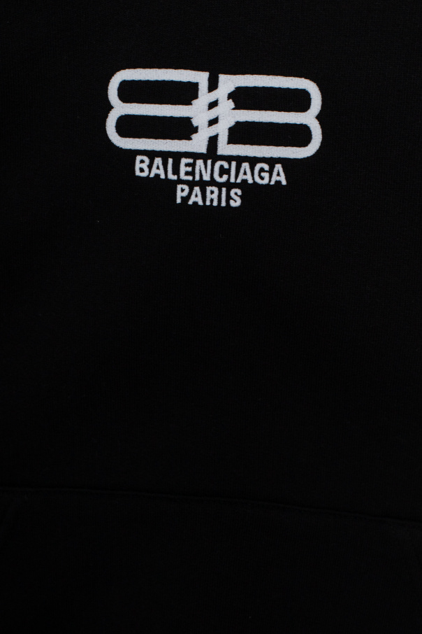 Balenciaga Kids Cotton Blend Sweatshirt With Ff Side Bands