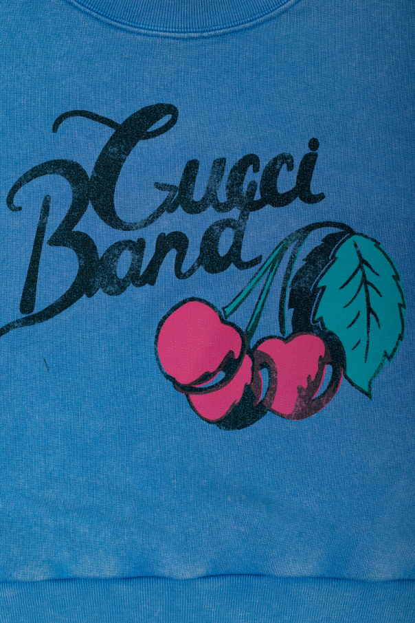 gucci sandal Kids Printed sweatshirt