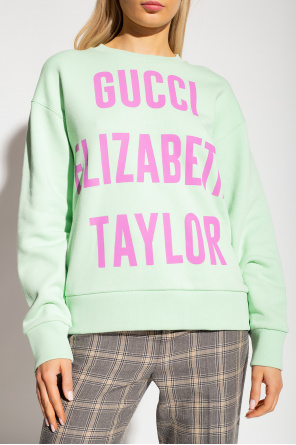 Gucci Sweatshirt with maxi gucci Elizabeth Taylor print