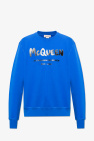 Alexander McQueen Kids leather low-top sneakers Blu