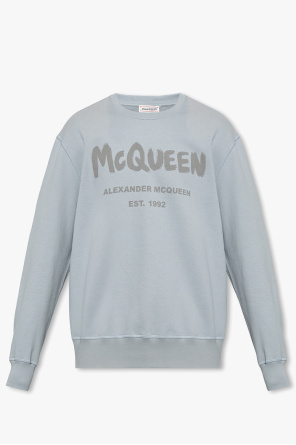 Alexander McQueen dragon patch slim-fit jeans