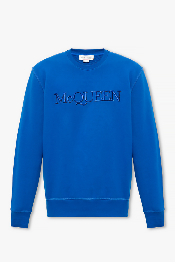 Alexander McQueen Alexander McQueen logo-trim knitted cape