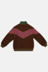 Gucci Kids BURGUNDY Faux-fur jacket