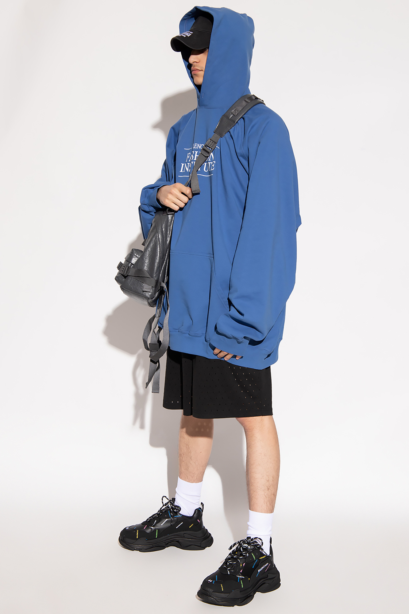 Balenciaga Logo cotone hoodie