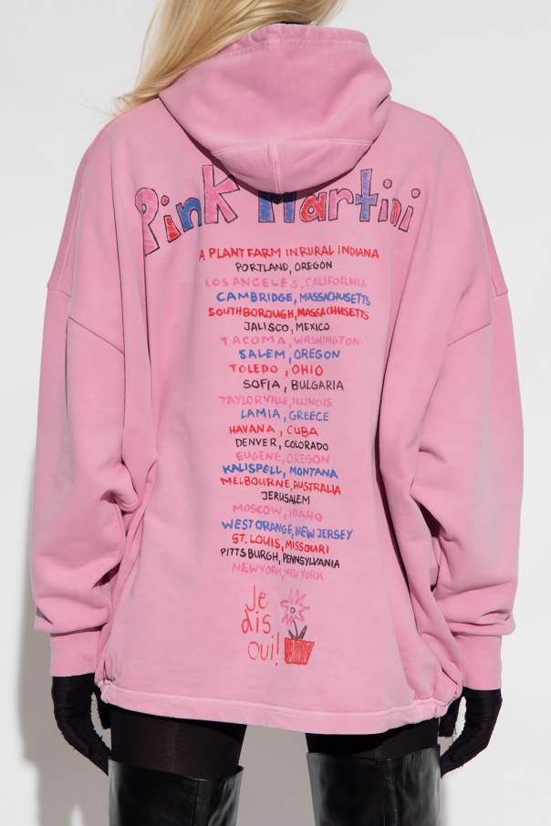 Pink Balenciaga 'New York' Hoodie