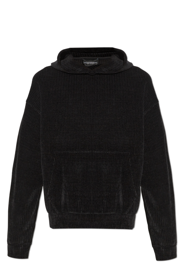 Emporio Armani Ribbed Hoodie