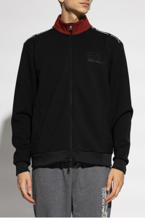 EA7 Emporio Armani Sweatshirt with stand-up collar