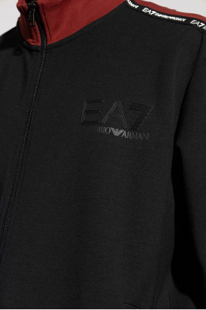 EA7 Emporio Armani Sweatshirt with stand-up collar