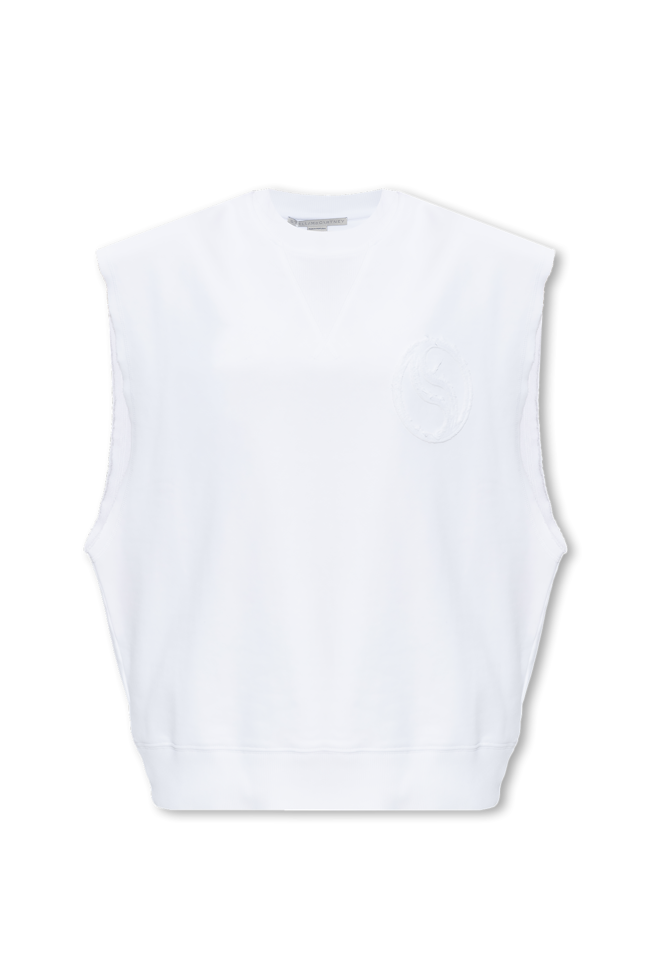 White Cotton vest with logo Stella McCartney - Vitkac Canada