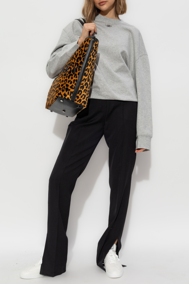Stella McCartney Sweatshirt with logo-shaped appliqué
