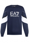 Ea7 Emporio unis armani Gefütterte Jacke mit Logo-Print Blau