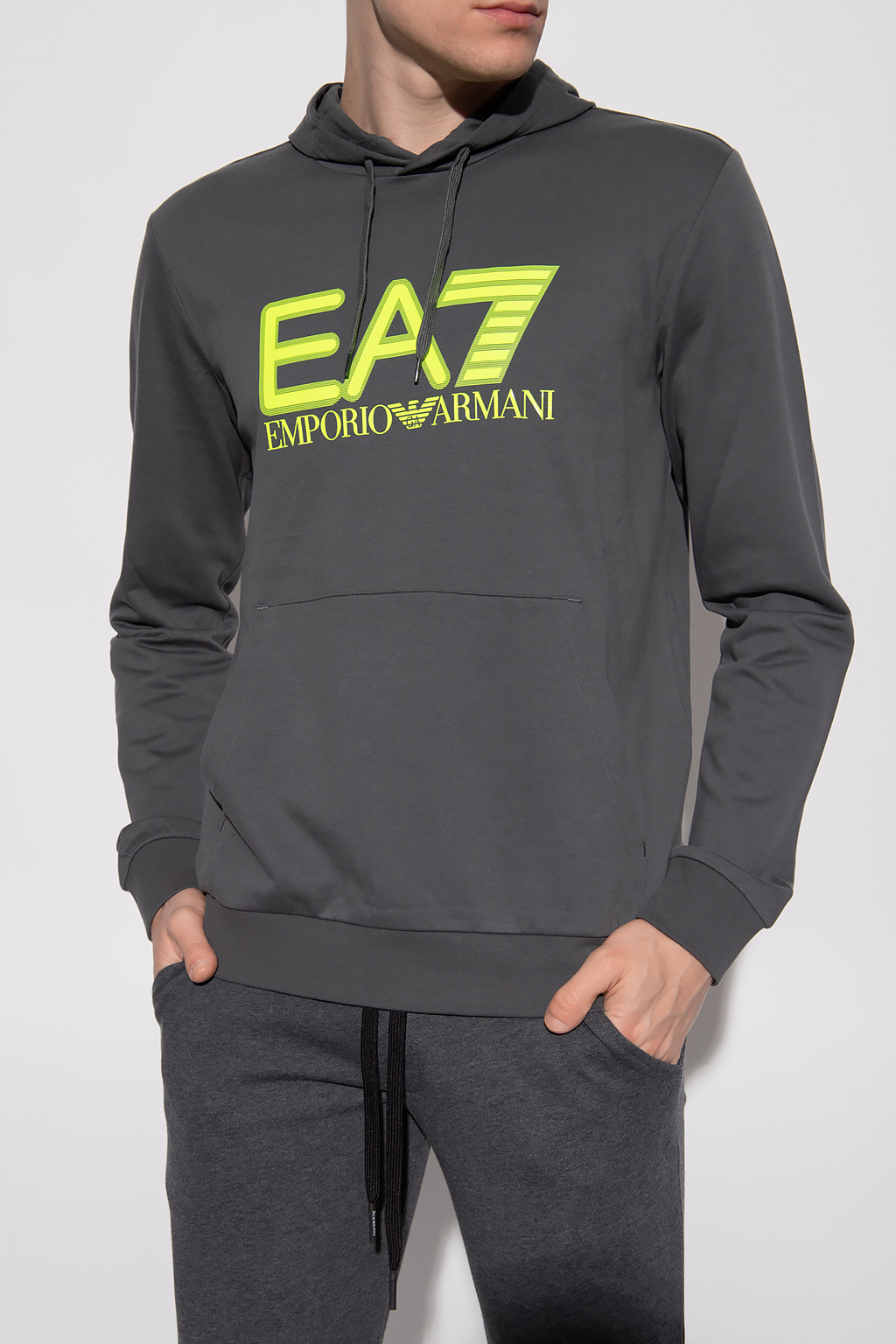 EA7 Emporio Armani Logo-printed hoodie