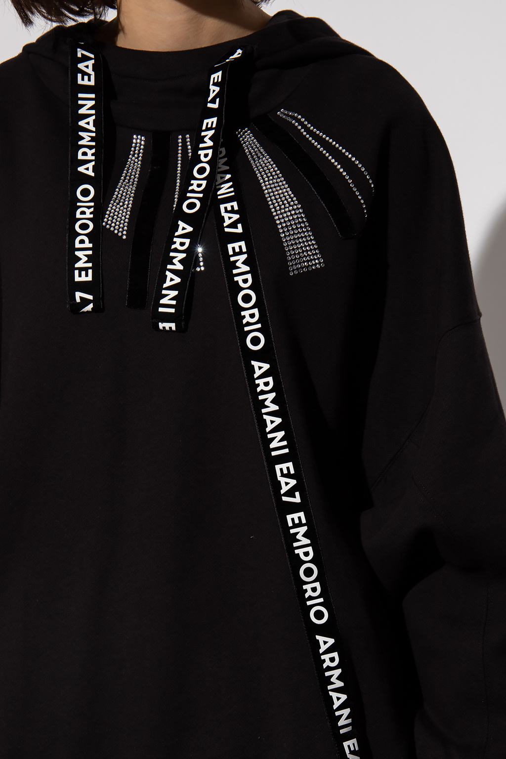 Giorgio Armani MĘŻCZYŹNI TORBY Embellished hoodie
