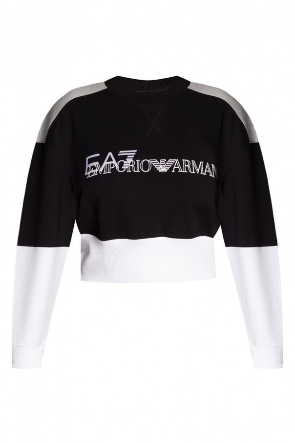 EA7 Emporio armani Baby Cropped sweatshirt with logo