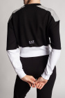 EA7 Emporio transparentnym armani Cropped sweatshirt with logo