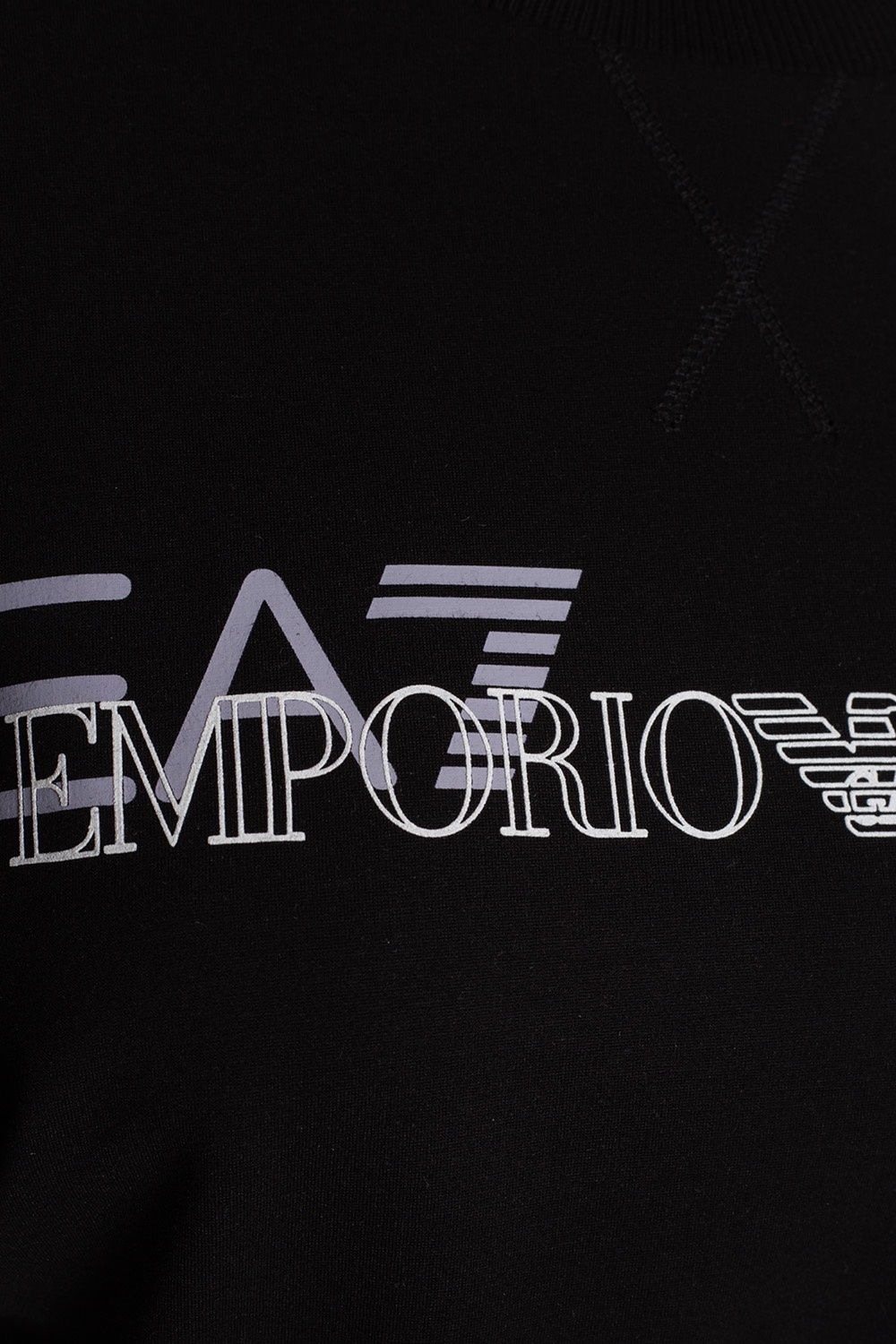 EA7 Emporio transparentnym armani Cropped sweatshirt with logo
