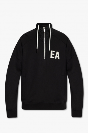 Ea7 Emporio Armani embroidered-logo zip-up hoodie
