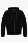 Emporio Armani BLACK Hoodie with monogram