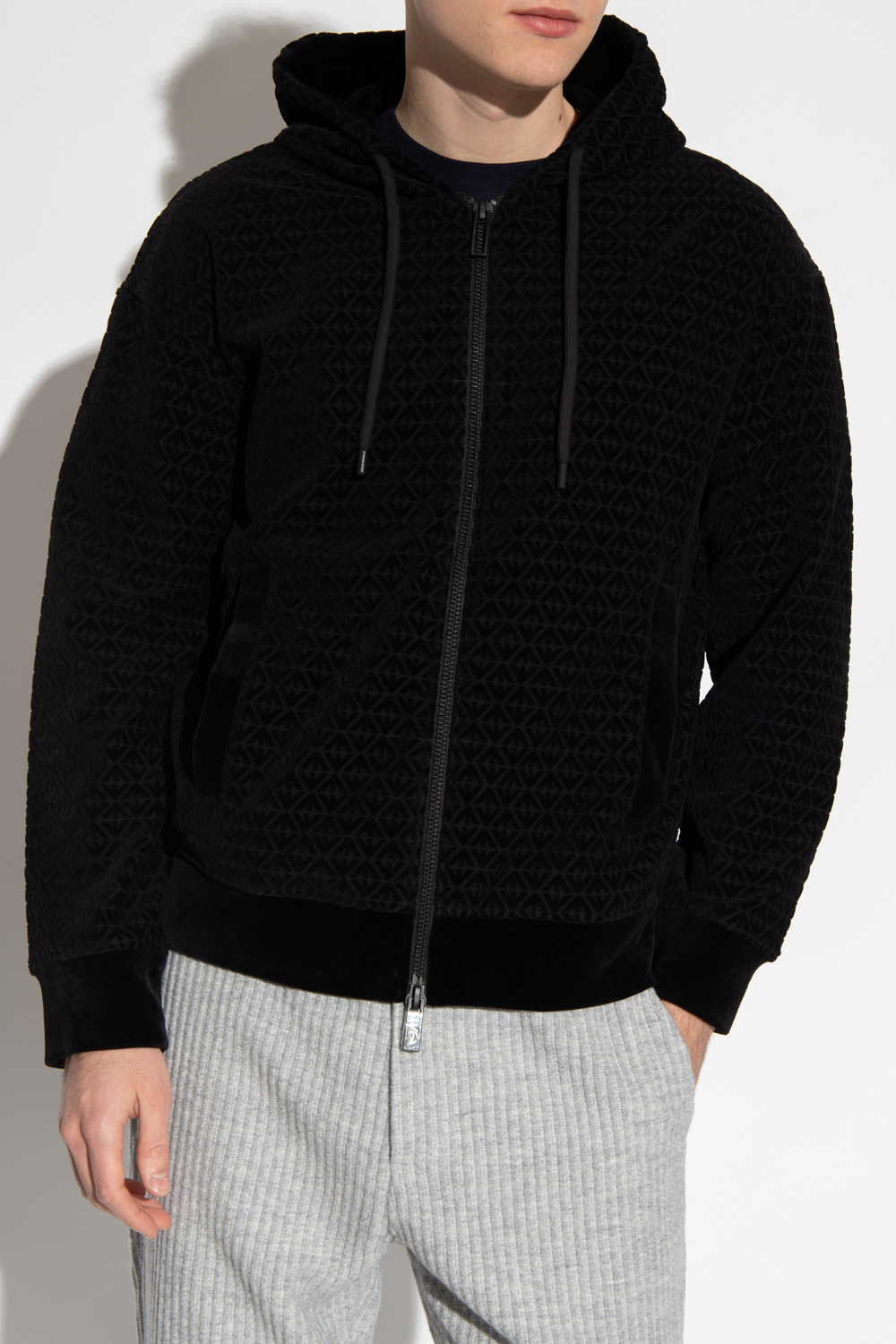 Emporio armani sweatshirt Hoodie with monogram