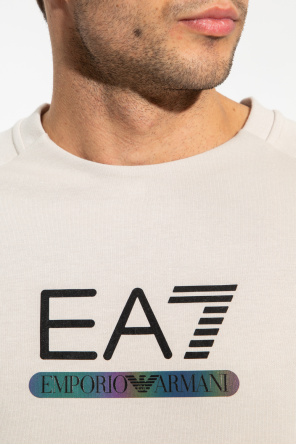 Emporio face armani textured charcoal jacket Sweatshirt with logo