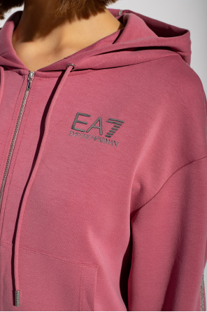 EA7 Emporio armani verschluss Hoodie with logo