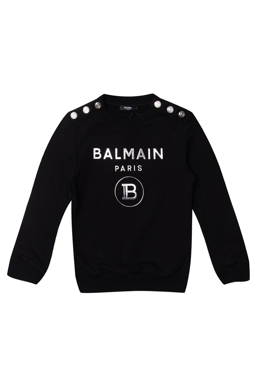 balmain shoulders Kids balmain shoulders Felpa con stampa Bianco