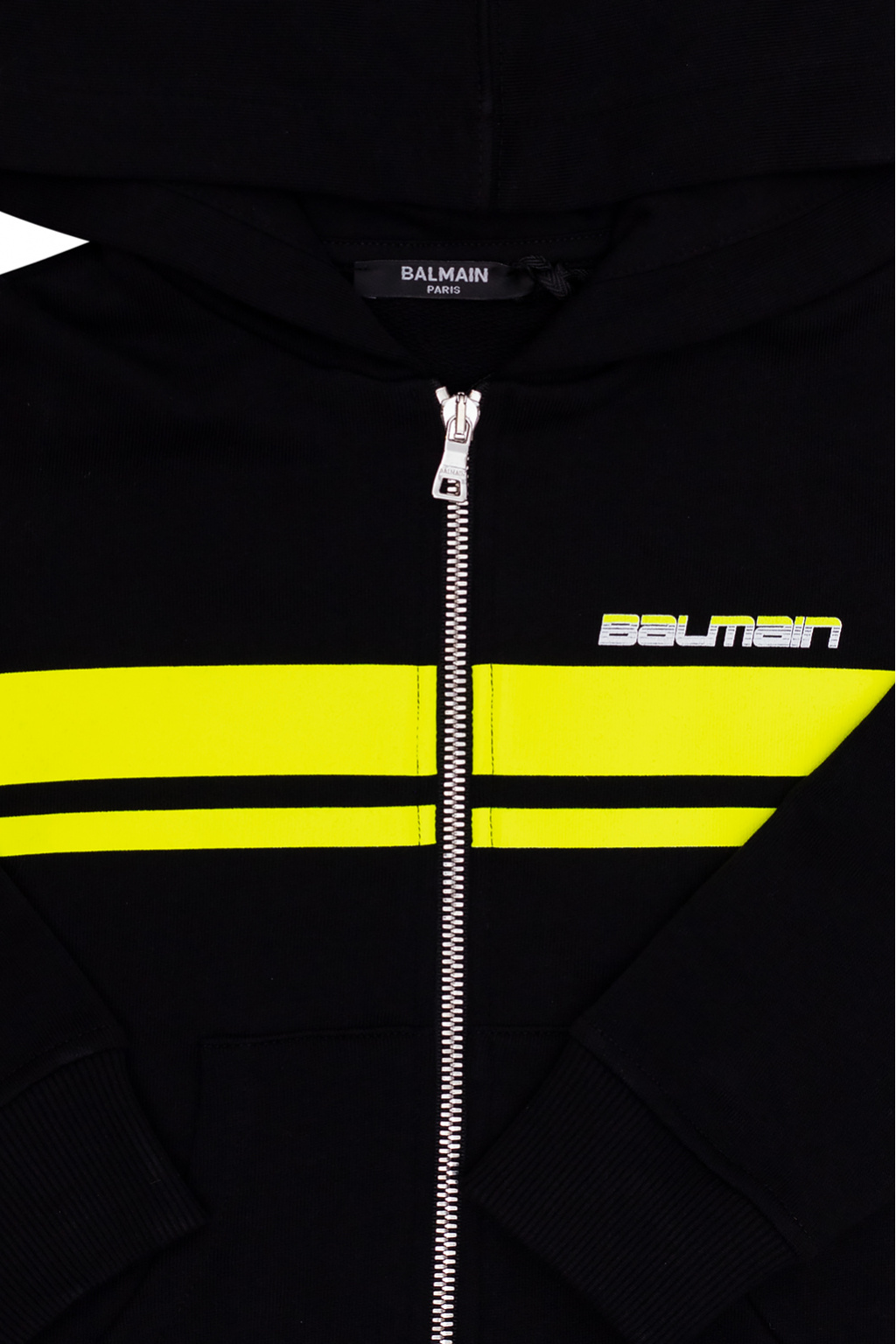 Balmain Kids balmain logo patch long sleeve sweatshirt item