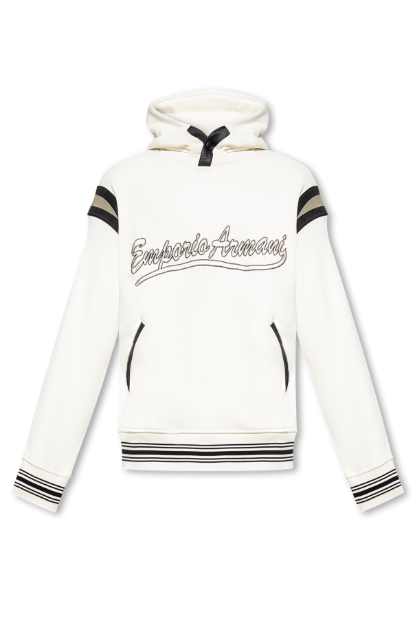 Emporio Armani Logo-embroidered hoodie
