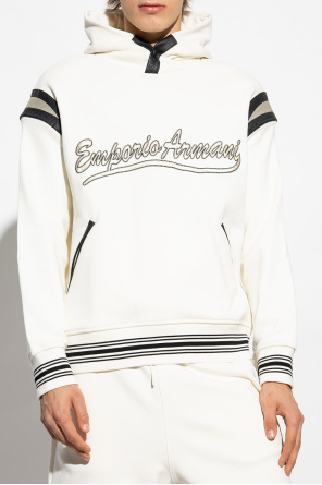 Emporio Armani Logo-embroidered hoodie
