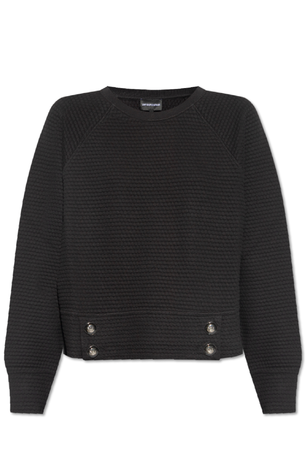 Emporio Armani Sweatshirt with decorative buttons