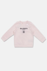 Balmain logo-embroidered cable-knit jumper