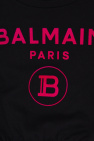 Balmain Kids Balmain metallic-logo swim shorts