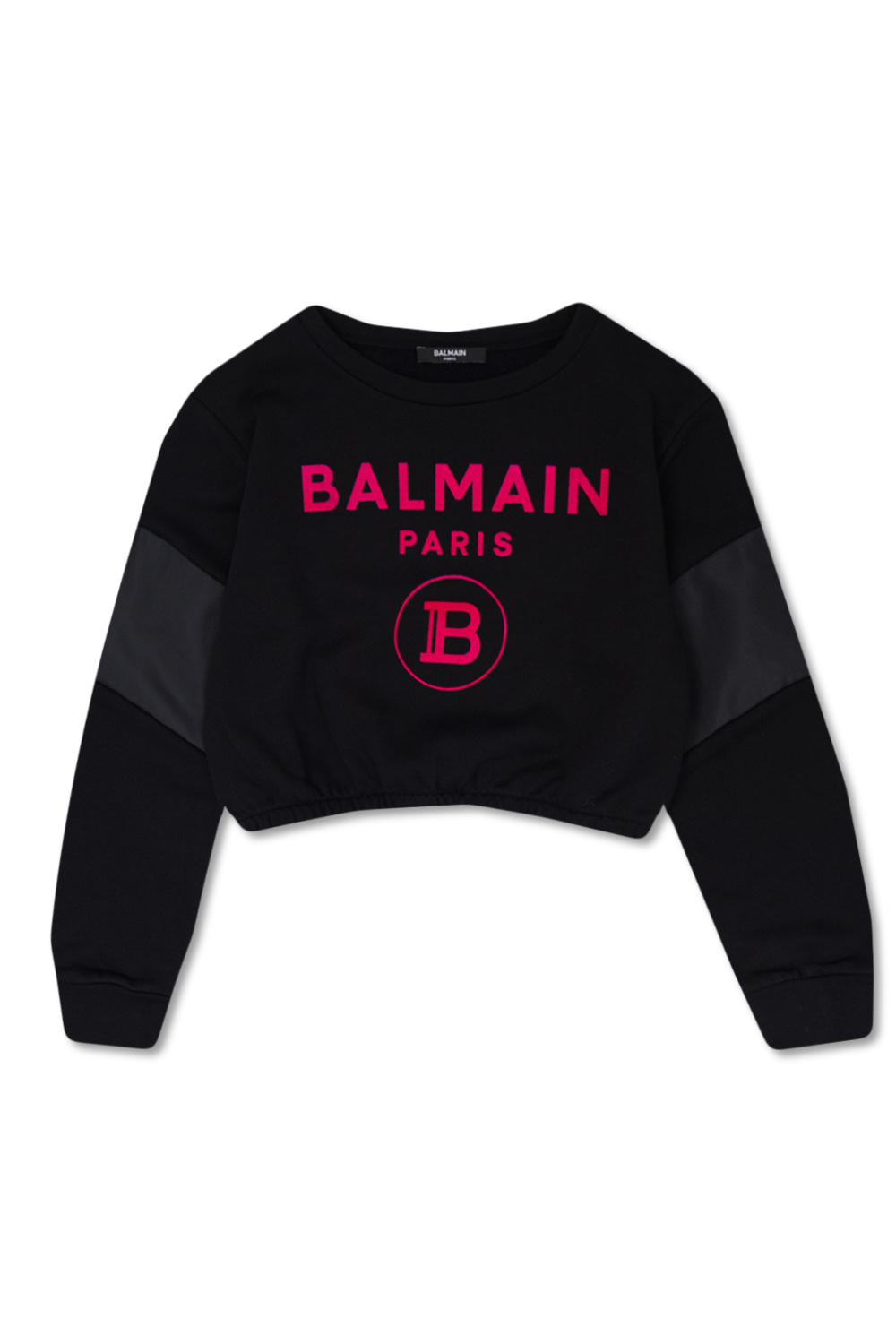 Balmain Kids logo-embellished cotton sweatshirt - Pink