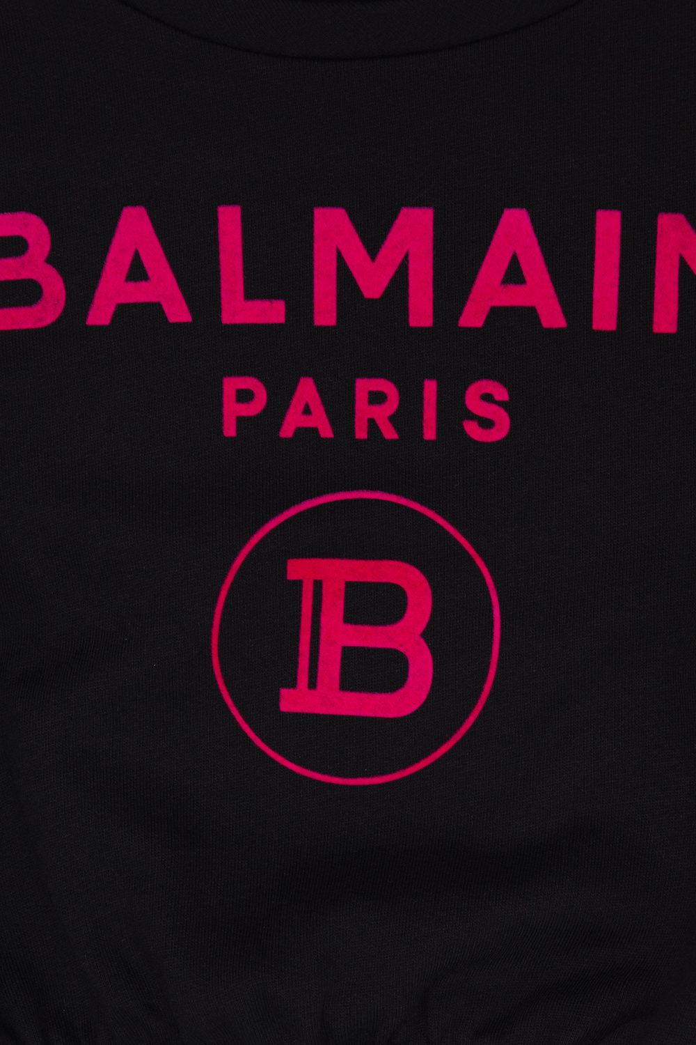 Balmain Kids cropped sweatshirt with logo balmain sweater eae