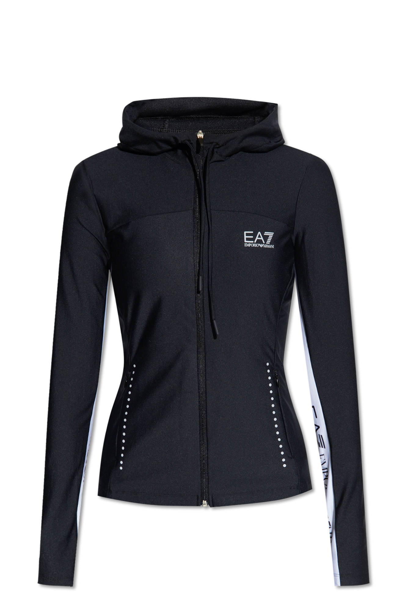 Black Zip-up hoodie EA7 Emporio Armani - Vitkac GB