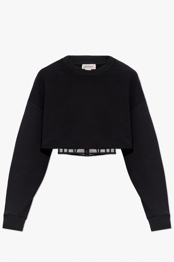 Alexander McQueen Cropped sweatshirt