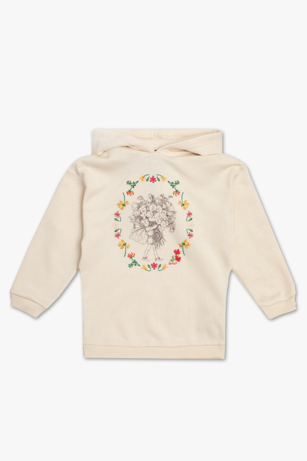 gucci bucket-v Kids Hoodie with floral motif