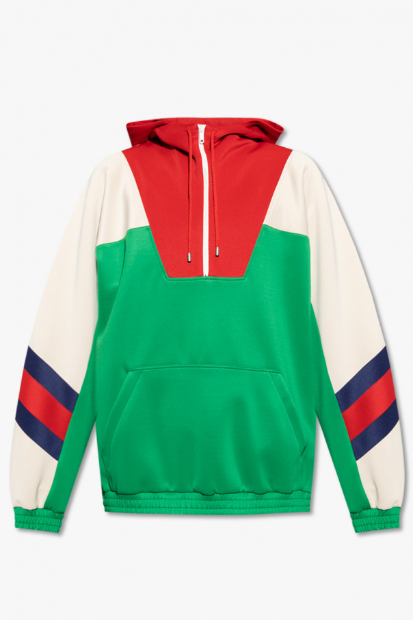 Gucci Hoodie with ‘Web’ stripe