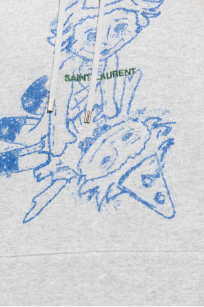 Saint Laurent Yves Saint Laurent Pre-Owned 1990s abstract print silk smoking belt