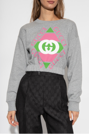 Gucci Cropped sweatshirt with logo